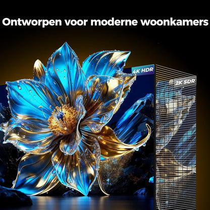 FPD 50 Inch Smart TV, 4K LED Google TV met Google Play, Ingebouwde Google Cast, HDR 10, MEMC, Spraakafstandsbediening, Dolby Atmos & Vision, UHD Stream Live Televisie (CG50)
