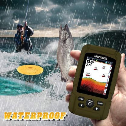 LUCKY Waterdiepte Fischfinder Waterdicht Draagbare Vissen Fishfinder Display Handheld Ijsvissen Dieptezoekervoor Boot Kajak Zeevissen
