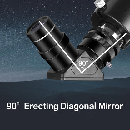 Telescopen voor volwassenen astronomie, 80 mm diafragma 900 mm professionele refractortelescoop voor kinderen en beginners, compacte en draagbare reistelescoop met draagtas