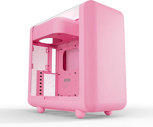 Hyte X50 Modern Performance ATX Mid-Tower PC Gaming Case - Aardbeienmelk (Roze)