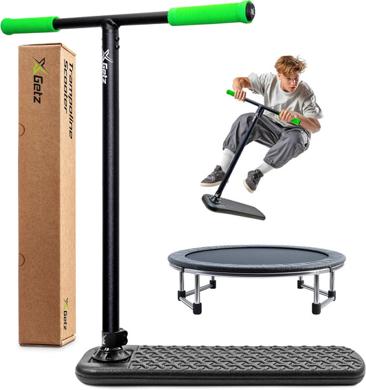 Trampoline Stuntstep zonder Wielen – Verstelbaar & Ultralicht – Trick Scooter voor Kinderen & Tieners – Indoor & Outdoor Freestyle Training – Vanaf 8 Jaar – 100 kg Draagkracht
