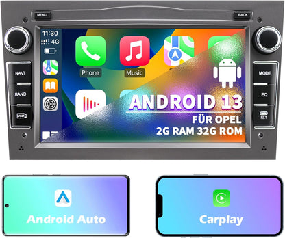 Autoradio – Autostereo – Inbouwradio – Auto Multimedia – Autoradiosysteem – Android 13 – 7-Inch Touchscreen – GPS Navigatie – CarPlay – Bluetooth – Wifi – MirrorLink – Stuurwielbediening – FM-Radio – 2 GB RAM – 32 GB Opslag