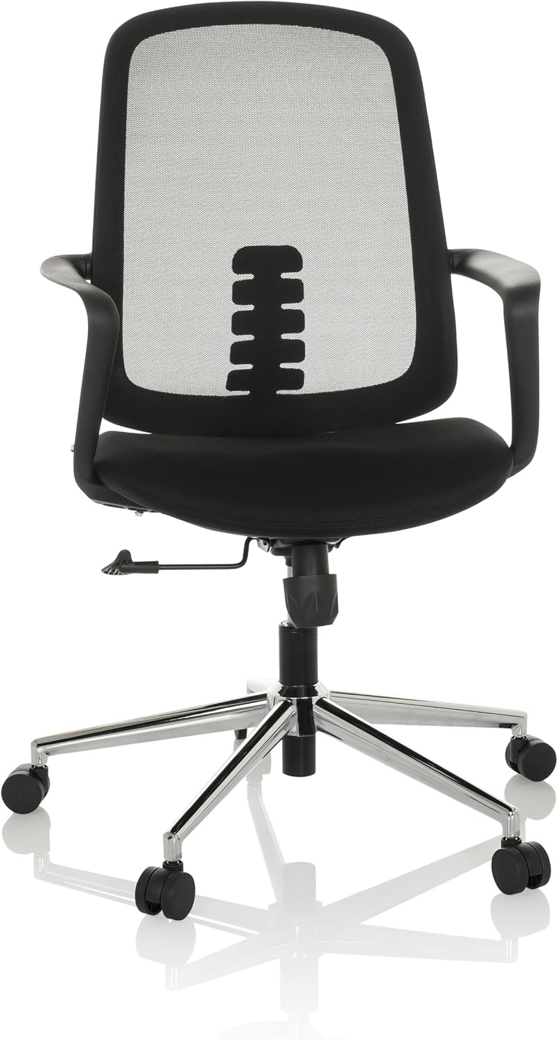 hjh OFFICE Thuisgebruik bureaustoel SEDIOLO B stof/netstof Zwart