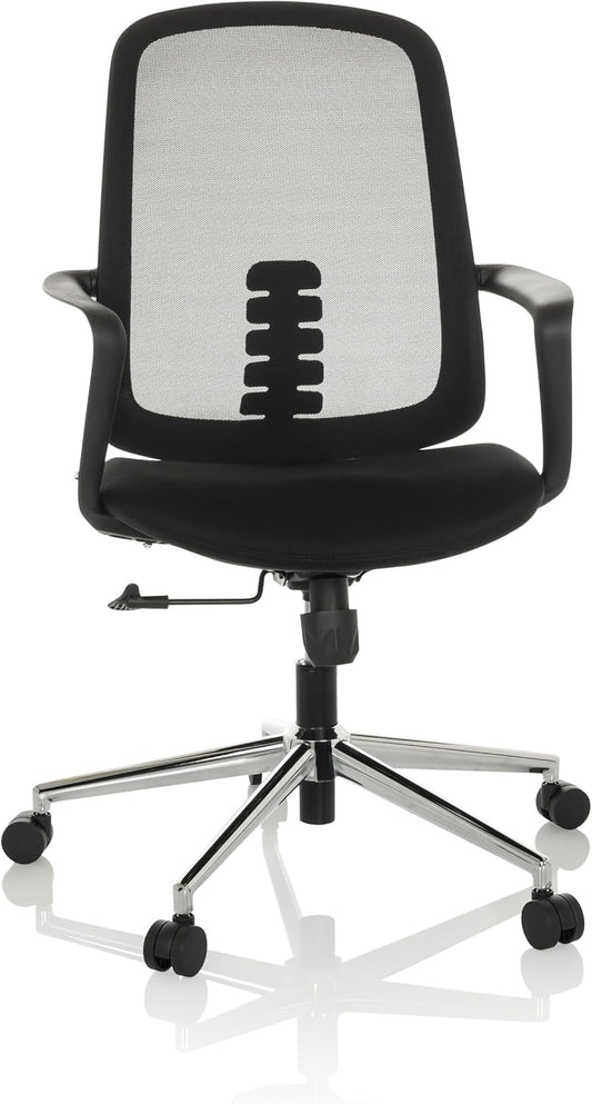 hjh OFFICE Thuisgebruik bureaustoel SEDIOLO B stof/netstof Zwart