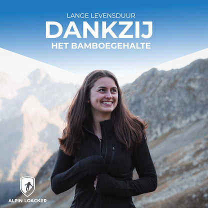 ALPIN LOACKER Merino jas voor dames 270 g/m² - de premium merinowol fleecejas, wollen jas voor outdoor en vrije tijd