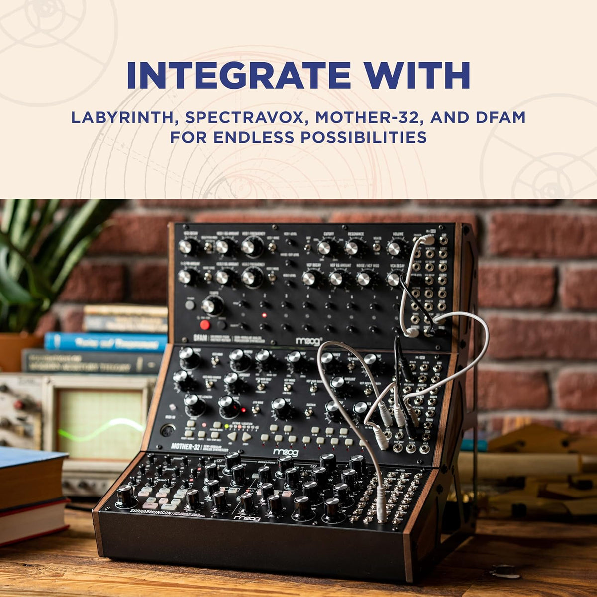 MOOG Subharmonicon Semi-Modulaire Analoge Polyritmische Synthesizer met Dual Sequencer, MIDI en Patch Bay