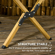 Campingtafel - Tuintafel - Vouwtafel - Oprolbare - Inklapbare - Draagbaar - Lichtgewicht - Stevig - Duurzaam - met Draagtas - 30 kg Maximumgewicht - Aluminum - 116 x 60 x 45 cm - Natuurlijk Hout