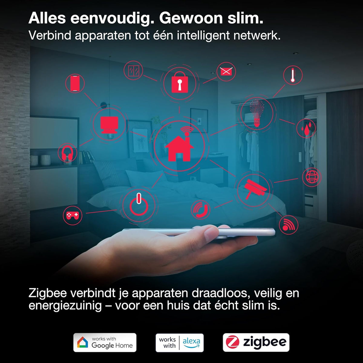 LEDVANCE SMART+ ZigBee Outdoor Plug, compacte buitenstekker met energieverbruikcontrole, maakt conventionele apparaten slim, bestuurbaar via Alexa, Google Home en andere Zigbee-gateways, 4-pack