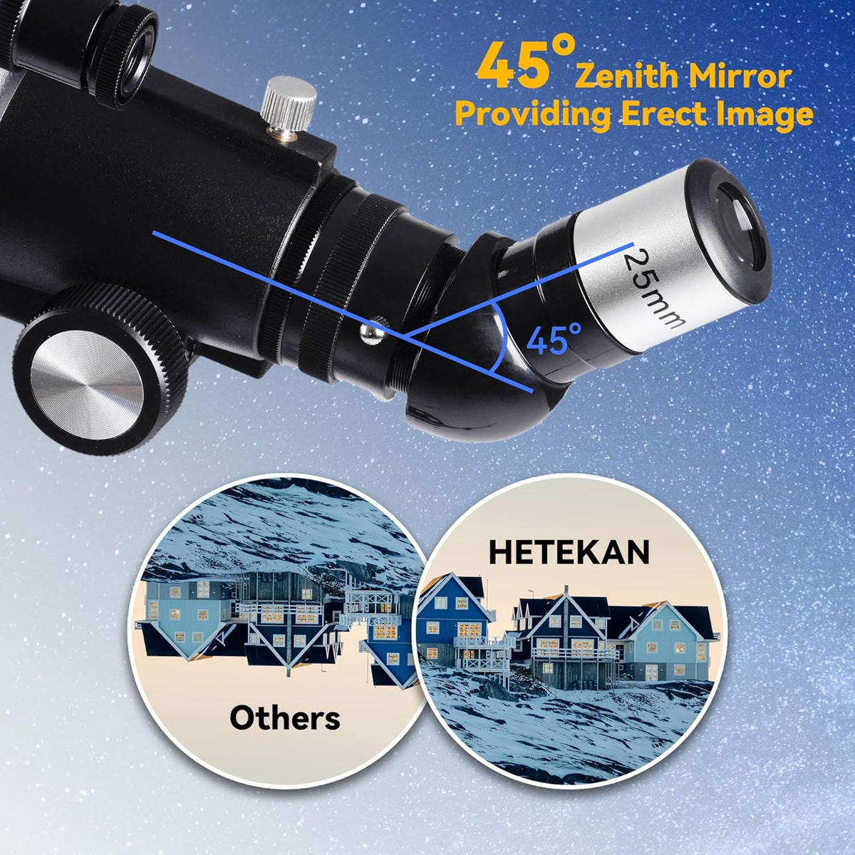 Telescoop, Astronomie Telescoop voor Volwassenen Kinderen Beginners, 70mm Opening 400mm AZ Mount Refractor-Telescoop met Statief, Zoeker en Telefoonadapter