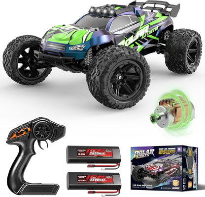 <font dir="auto" style="vertical-align: inherit;"><font dir="auto" style="vertical-align: inherit;">        1:10 Large RC Car Approx. 46cm – Fast Rear-Wheel Drive 2WD Offroad RC Truck 45km/h with LED Lights, Remote Controlled Car with 2x 2600mAh Battery,