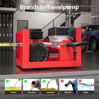 Bio Dieselpomp Voor Biodiesel En Stookolie – Stookoliepomp – Brandstofpomp – Transferpomp – Overhevelingspomp – 230V/600W – 40 L/Min