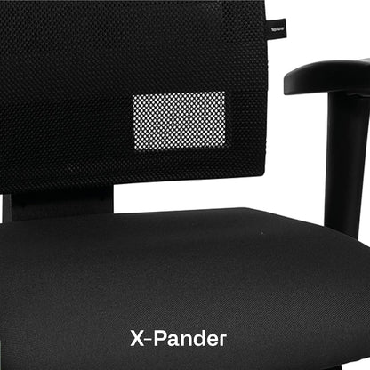 Topstar 959Tt200 X-Pander, Ergonomische Bureaustoel, Bekledingsstof, 48 X 48 X 116 Cm, Zwart