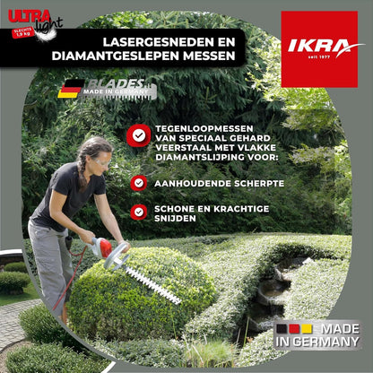 IKRA Elektrische Heggenschaar FHS 1545 Ultralight, snijlengte 45 cm, 1,9 kg