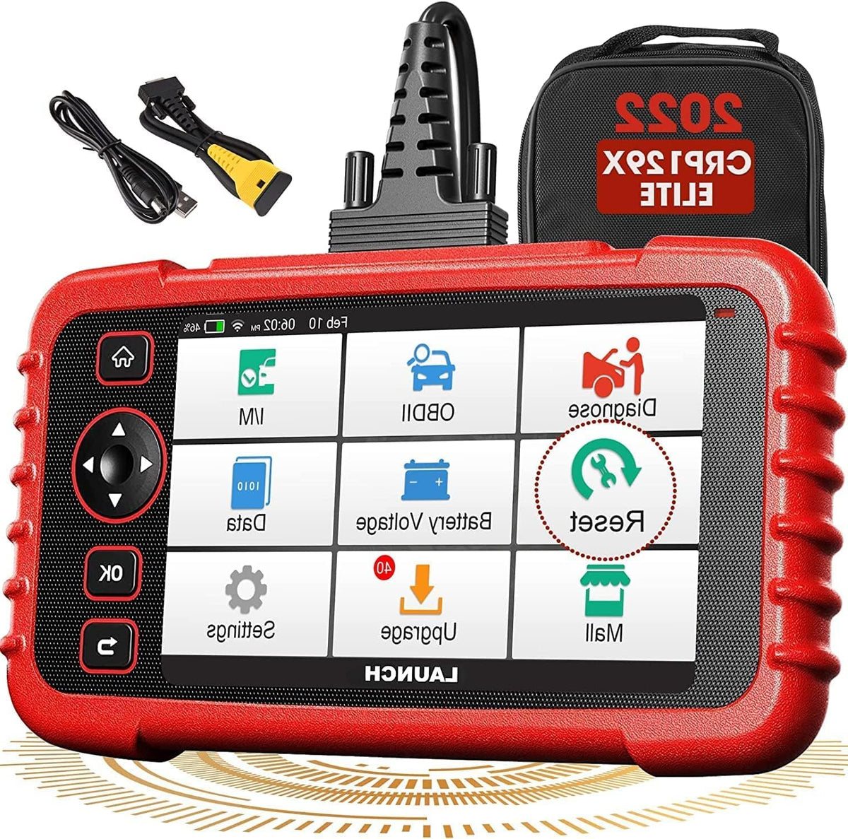 OBD2 Diagnosetool – Autodiagnose Scanner – Foutcode Uitlezer – Auto Scanner – Diagnostisch Apparaat – 4 Systemen Diagnose – 12 Onderhoudsfuncties