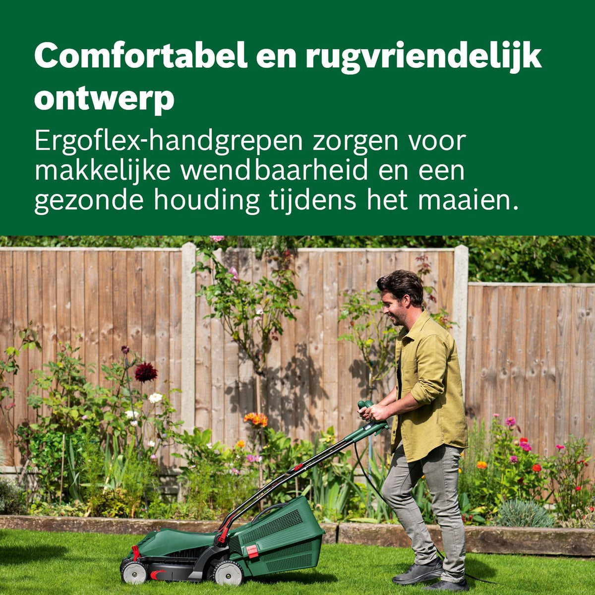 Bosch grasmaaier UniversalRotak 37-555 met snoer (1400 W motorvermogen, maaibreedte: 37 cm, grasopvangbak 40 liter, Ergoflex-handgrepen)