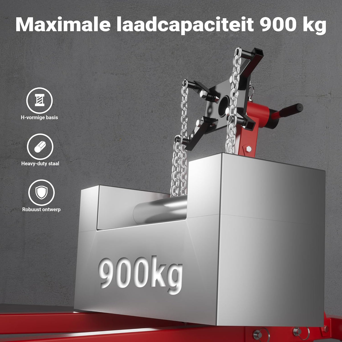 Motorstandaard motorkrik 900 kg motorlift motorblok standaard lift