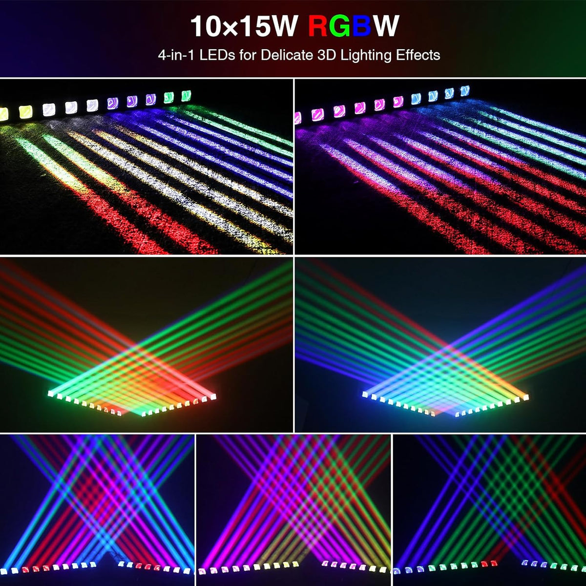 BETOPPER 10x15w RGBW Moving Head Lamp Beam LED Light Bar voor Party L1015