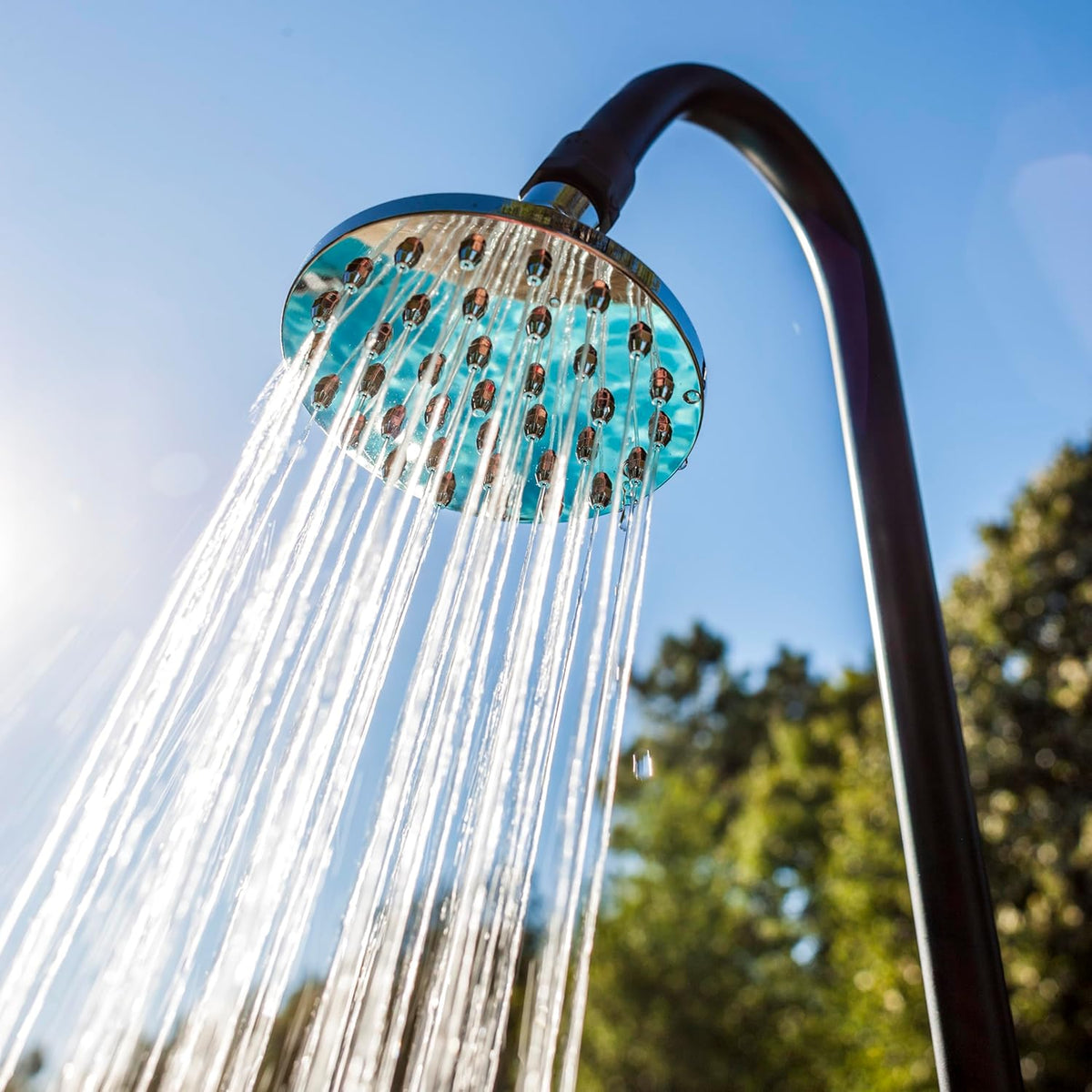 Gre AR1009W imitatie hout tuin zonnedouche, 9L capaciteit