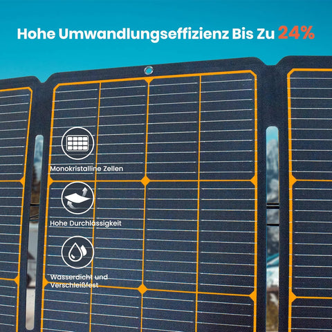 Zonnepanelen met Stekker - Zonnepaneel-Oplader - Zonnepaneel - 120 W - Opvouwbare - Draagbaar - voor Camping - Stroomuitval - Noodsituaties - 20.9V - 20A - IP68 Waterdichte - 60.5 x 2.59 x 46.51 cm - Zwart