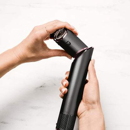 5-In-1 Styling- En Droogsysteem Zwart – Haarstylingset – Airstyler – Föhnborstel – Krulborstel – 5 Opzetstukken – Geschikt Voor Droog En Vochtig Haar