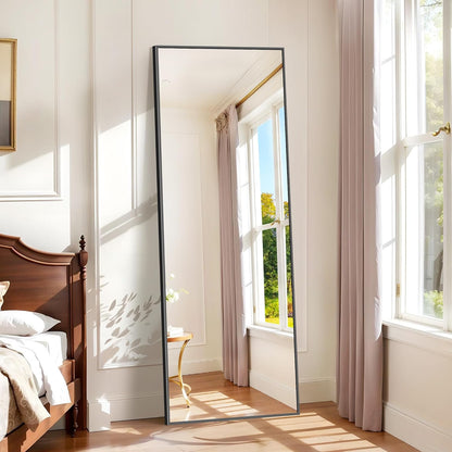 Vloerspiegel – Wandspiegel – Staande Spiegel – Full-Body Spiegel – Grote Spiegel – Aluminium Frame – 165 x 60 cm – Explosieveilig Glas