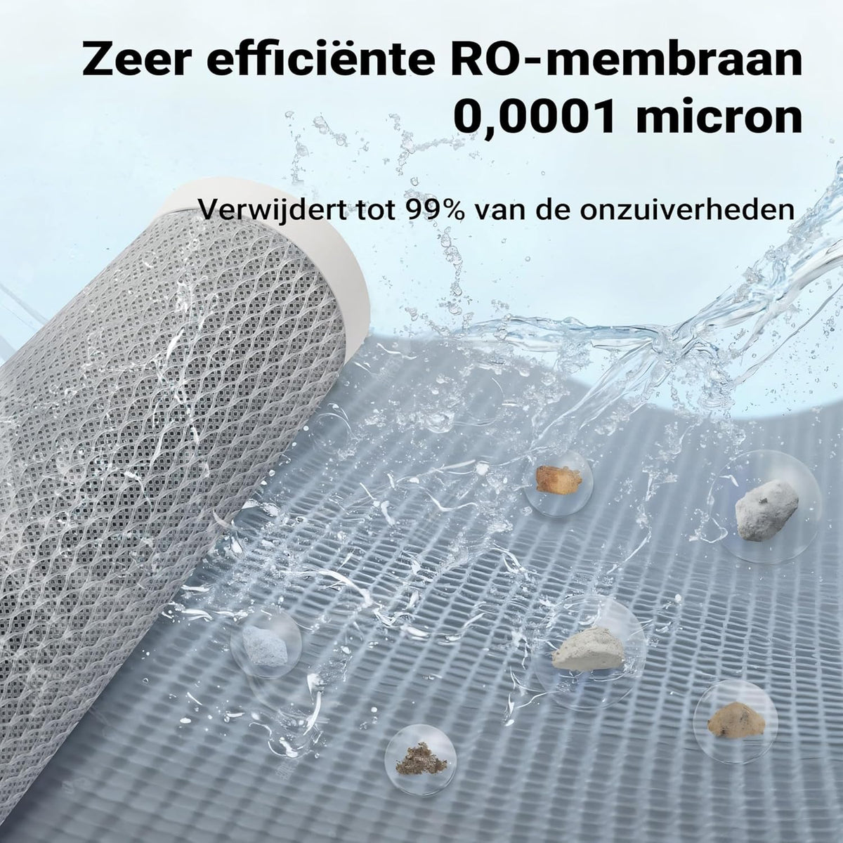 Naturewater 6-traps waterfilter 180 l/dag, filter met omgekeerde osmose, osmosefilter met opvoerpomp en UV-zuiveraar, filter voor schoon water met omgekeerde osmosesyseem