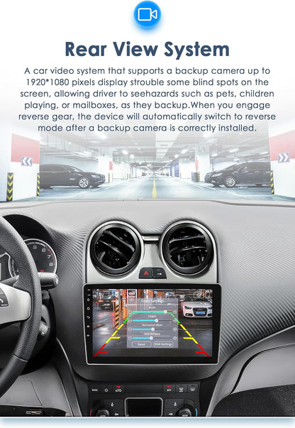Ossuret Autoradio voor Alfa Romeo MiTo 955 (2008-2016), 9 Inch Android 13 Touchscreen 2+32GB GPS Navigatie met Carplay Android Auto WiFi Bluetooth Stuurwielbediening