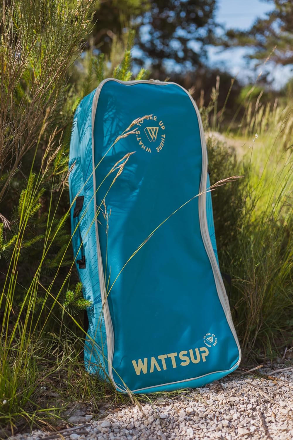 Wattsup - Sup Stand Up Paddle Opblaasbare Marlin 12'5-378x89x15cm Dropstitch - Compleet Pakket: peddel leash pomp draagtas - Tot 185kg -Blauw