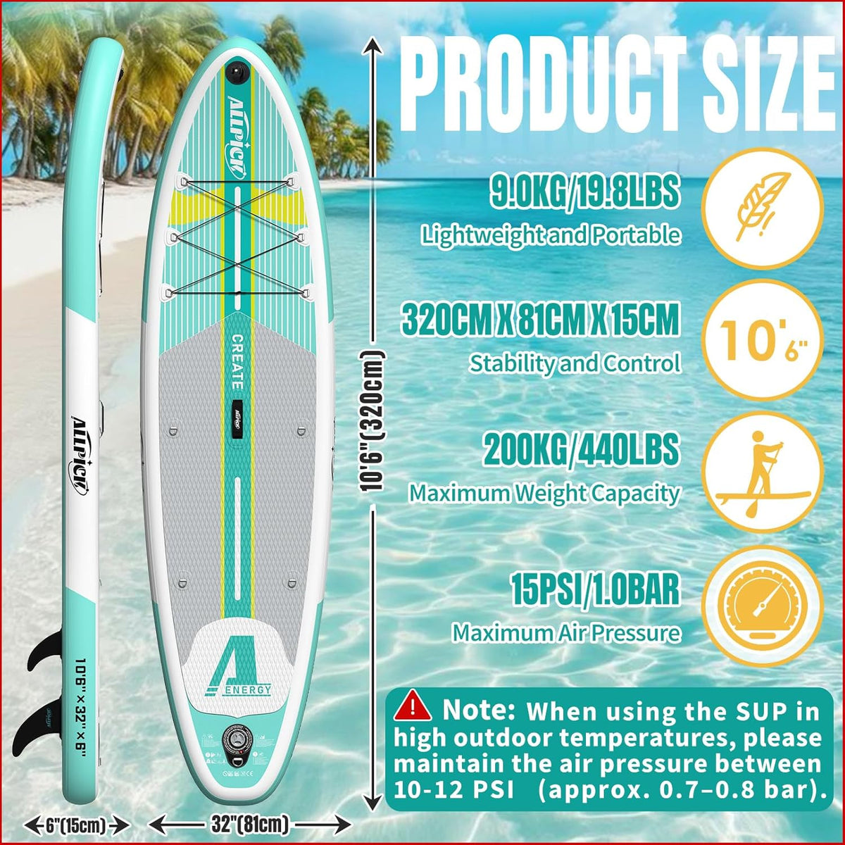 <font dir="auto" style="vertical-align: inherit;"><font dir="auto" style="vertical-align: inherit;">        ALLPICK Premium SUP board set, stand-up paddleboard, inflatable, with universal camera holder, complete accessories, adjustable paddle, for beginne