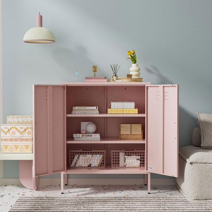 Sideboard - Locker cabinet - Storage cabinet - Industrial cabinet with adjustable shelves - Filing cabinet - Metal Cabinet - Office cabinet - 80x40x100cm (LxWxH) - Powder coated steel - QUORE