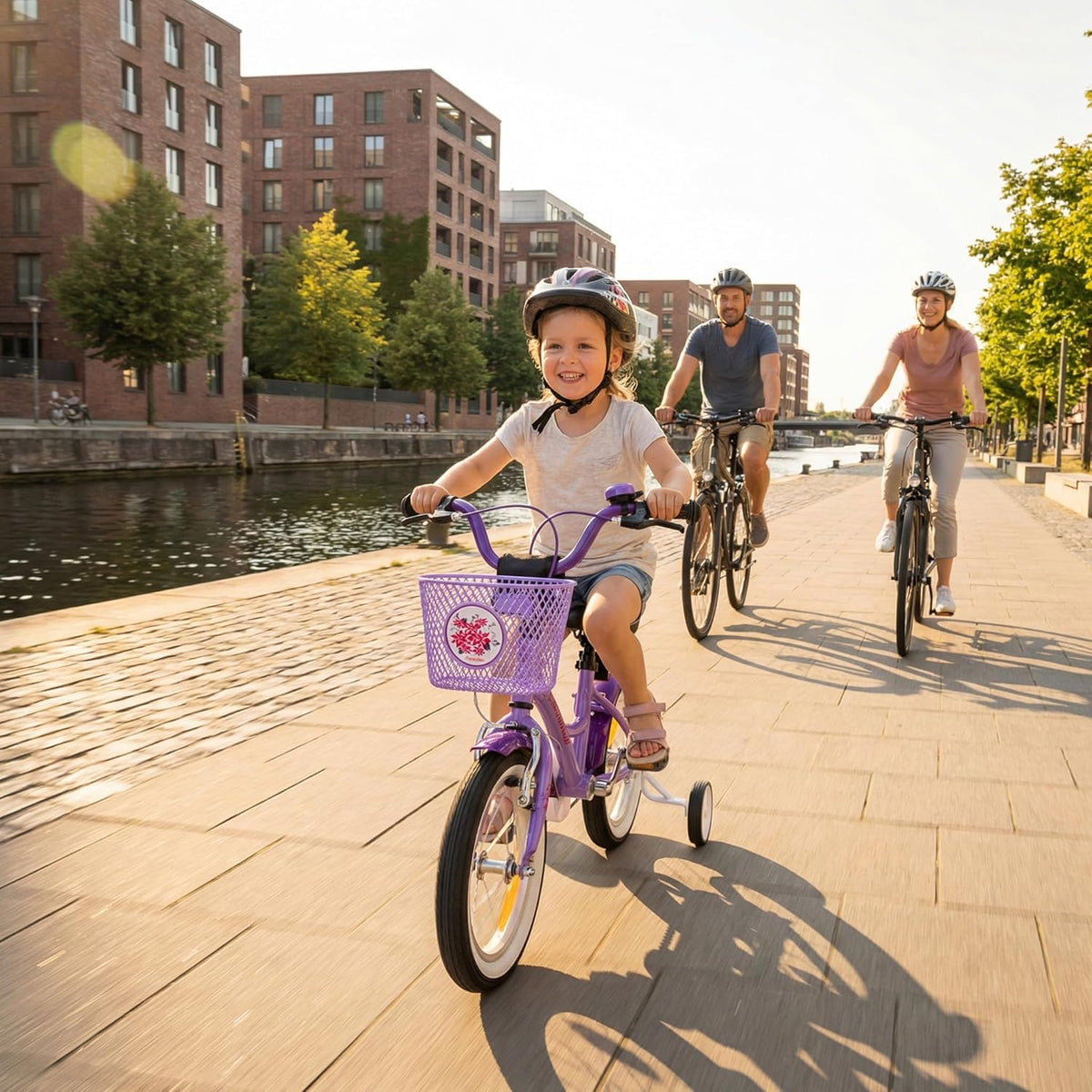 PROMETHEUS BICYCLES kinderfiets 12 inch meisjes- fiets meisje van 3 jaar met zijwieltjes terugtraprem Meisjesfiets 12 inch in paars