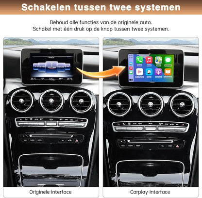 Draadloze Carplay Retrofit Kit – Carplay Adapter – Android Auto Interface – Multimedia Decoder – Siri Bediening – Draadloos Connecten – Compatibel Met Stuurwielbediening