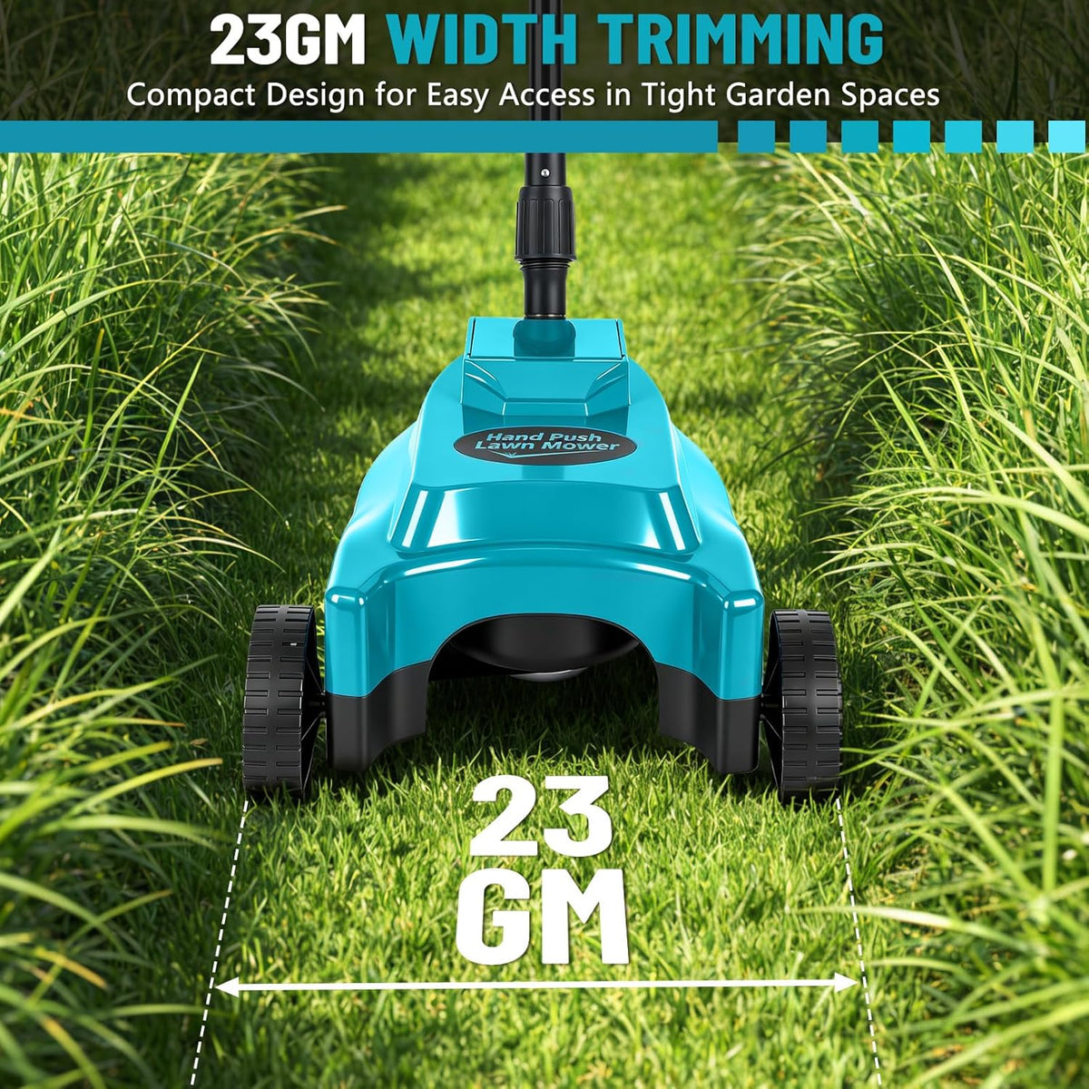 Accugrasmaaier voor Makita 18V accu, 23 cm maaibreedte, 3 instelbare maaihoogte, borstelloze accugrasmaaier voor gazons tot 50 m² (zonder accu)