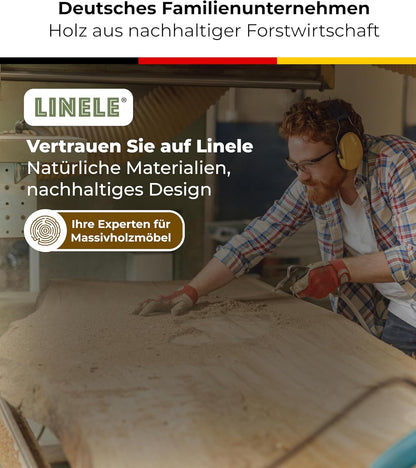 Eetkamerbank 140x40x45 cm – massief houten zitbank eetkamer van acaciahout met U-frame – echte boomrand, natuurlijke kleuren – handgemaakt & robuust – incl. levering op de gewenste plaats