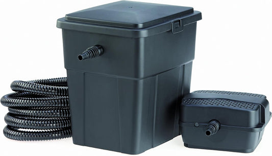 Pontec 51226 PondoClear Set 4000 - meertraps filtersysteem van doorstroomfilter en UVC-eenheid (7 watt) / complete set