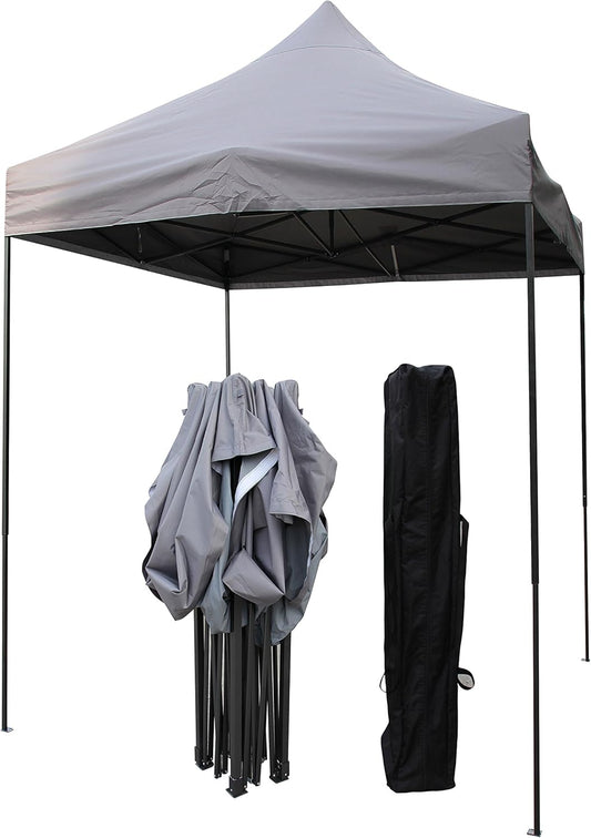 All Seasons Gazebos 2x2 Volledig Waterdichte Pop Up Gazebo Met Accessoires - Metallic Grijs