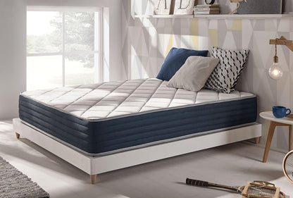 naturalex Supervisco | Soothing Contoured Supportive Memory Foam Mattress | EU Size 160x200cm | Prevents Cervical and Lumbar Pain | Enhanced Airflow for Added Freshness | Certified Pure