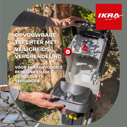 IKRA Elektrische Hakselaar IMH 2800, incl. opvangzak 45l, 2800W, incl. 2x extra omkeermessen