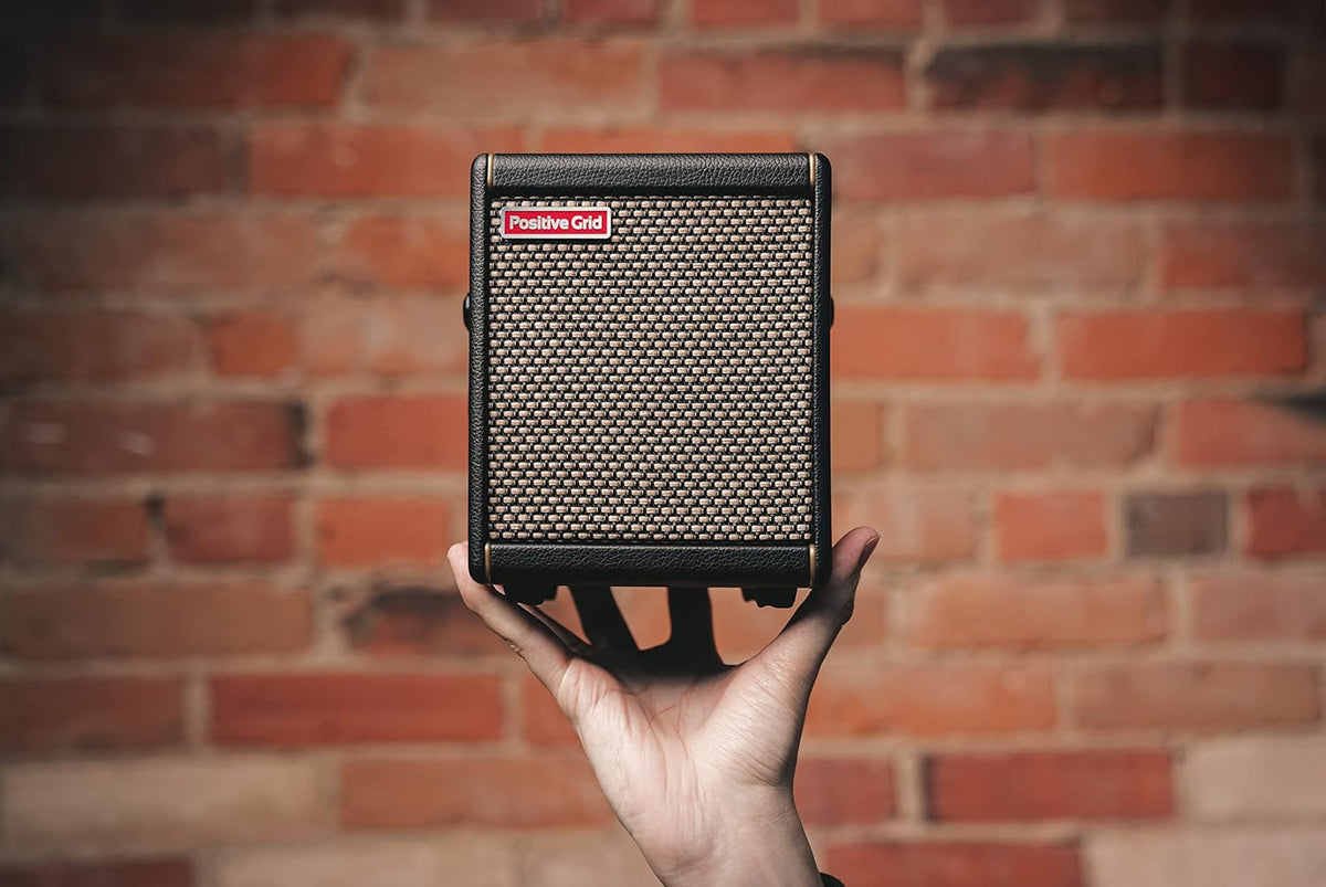 Positieve Grid Spark MINI Gitaarversterker, elektrische gitaar, basgitaar en akoestische gitaar 10W draagbare mini-versterker (Black)