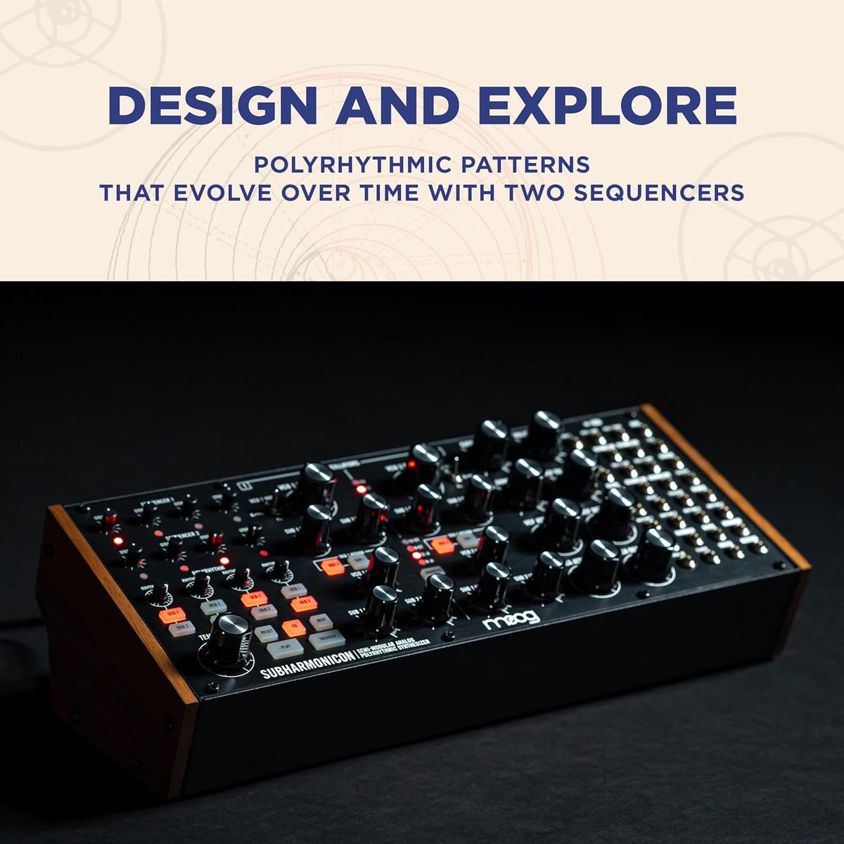 MOOG Subharmonicon Semi-Modulaire Analoge Polyritmische Synthesizer met Dual Sequencer, MIDI en Patch Bay