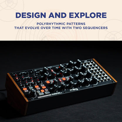 MOOG Subharmonicon Semi-Modulaire Analoge Polyritmische Synthesizer met Dual Sequencer, MIDI en Patch Bay