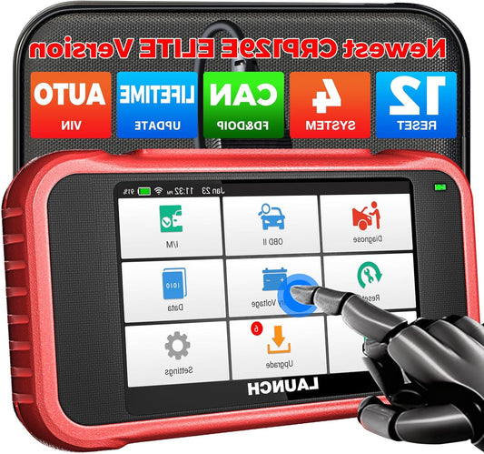 OBD2 Diagnosetool – Auto Scanner – Foutcode Uitlezer – Uitleesapparaat – Diagnostische Scanner – 4 Systeemdiagnose – 12 Resetfuncties – Automatische Voertuigherkenning – Live Data Weergave