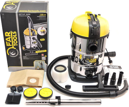 Fartools NETUP30P Stofzuiger, 1200 W, nat en droog