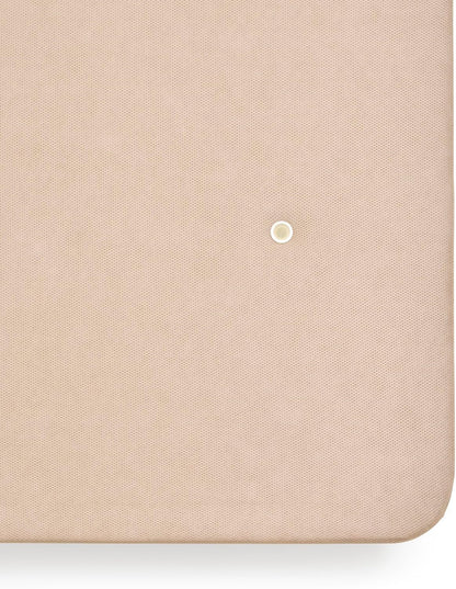 HOGAR24 ES Gevoerde bodem in beige, ademend 3D-weefsel, versterkte structuur, stabiliteit en duurzaamheid, met 6 poten à 26 cm, afmetingen: 90 x 200 cm