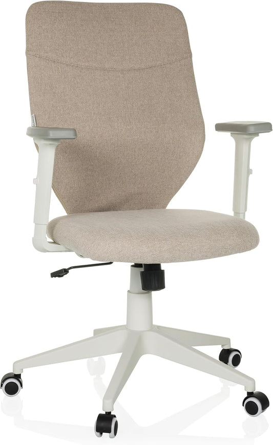 hjh OFFICE Thuisgebruik bureaustoel COSIO II Stof Beige