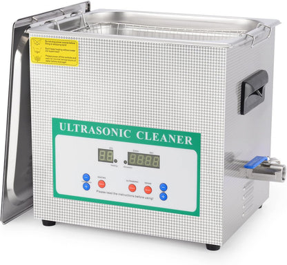 stonylab Ultrasone Reiniger, Professioneel Alle Doeleinden Roestvrij Staal Ultrasonic Cleaner met Digitale Displaytimer en Warmteregeling voor laboratorium 220V, 10 L