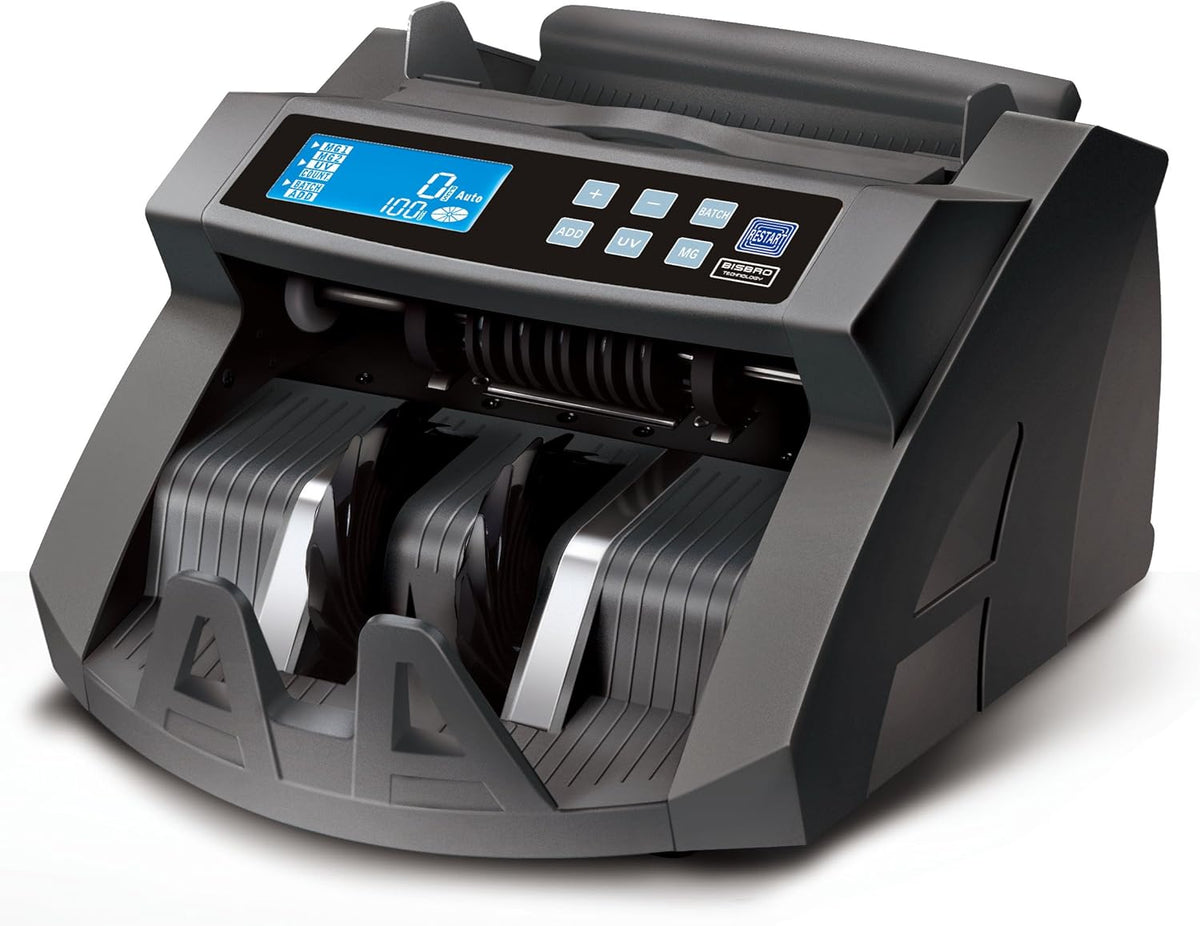 Bankbiljettentelmachine – Geldtelmachine, Geldteller, Bankbiljettenteller, Valsgeldcontrole – UV/IR/MG Valgeldherkenning – 1000 Biljetten per Minuut