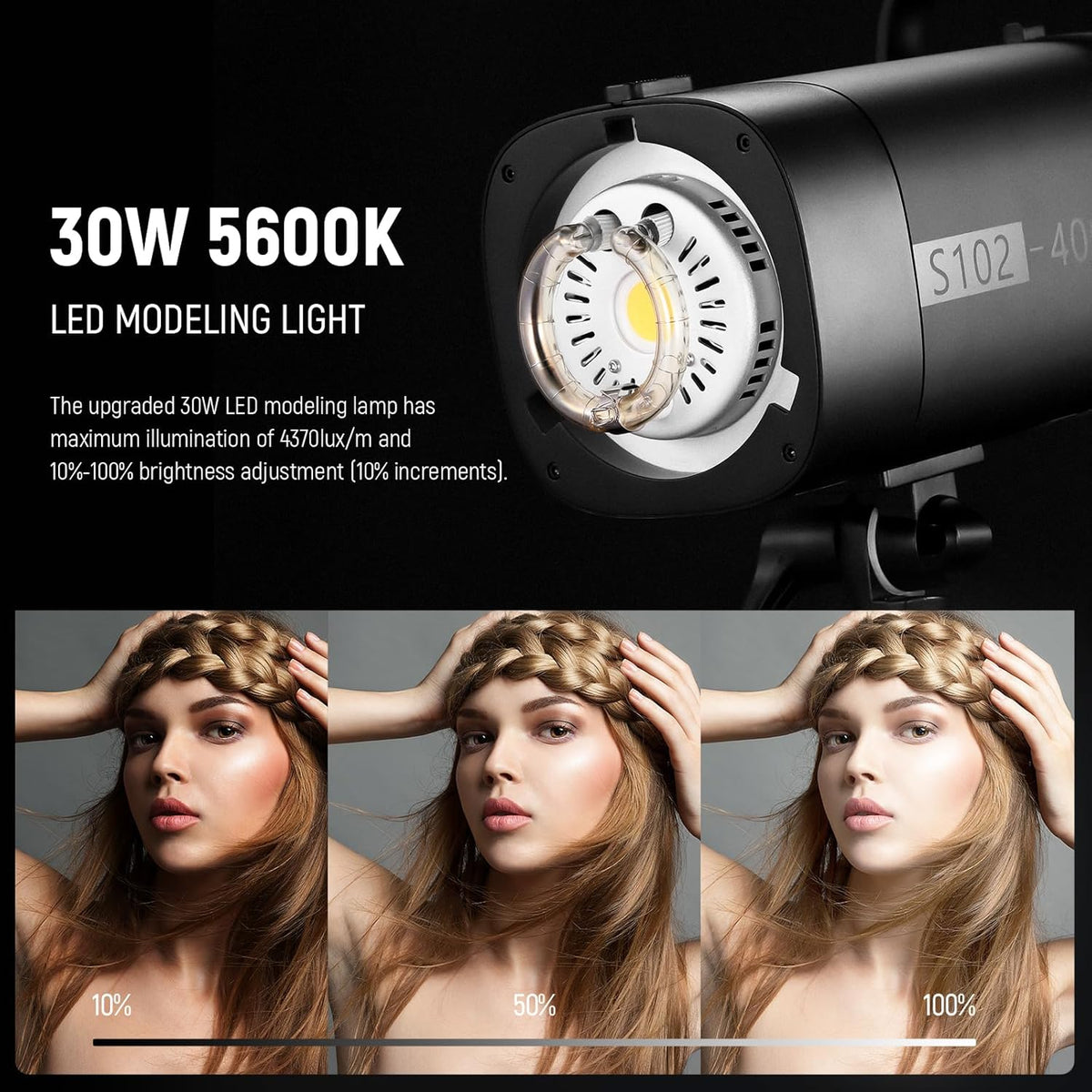 Studioflitsset – Studioflitser – Flitsset – Fotostudio Verlichtingsset – Studioverlichtingsset – 2 Stuks – 400Ws Per Flitser – 5600K Daglicht Met 2,4G Draadloze Trigger
