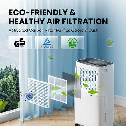 Elektrische Luchtontvochtiger – Luchtontvochtiger – Vochtvreter – Air Dehumidifier – Vochtbestrijder – 15 Liter Per Dag – 24-Uurs Timer Met Kinderbeveiliging