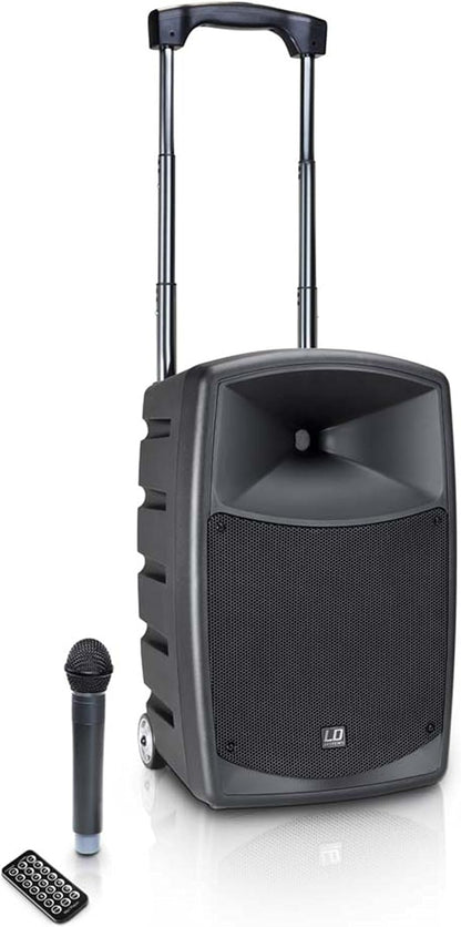 Draagbare Speaker Zwart – Accu-Luidspreker – Bluetooth Speaker – PA Speaker – Partyspeaker – 120 Watt – Tot 8 Uur Accuduur